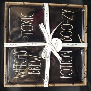Rae Dunn NWT Halloween Coaster Gift Set